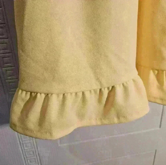 Mohito Yellow Short Sleeve V neck Mini Dress With Ruffle Hem Size L EUC - Picture 4 of 16